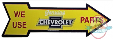 Chevy Parts Large Arrow Sign by Signs4Fun