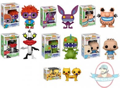 Pop Animation! 90s Nickelodeon Set of 7 Vinyl Figure by Funko