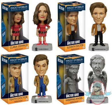 Doctor Who Wacky Wobblers Set of 4 BobbleHead Funko