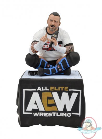 AEW Gallery CM Punk Pvc Statue Diamond Select