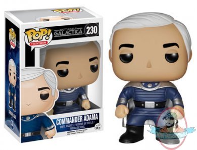 Pop Television Battlestar Galactica Commander Adama Vinyl Figure Funko