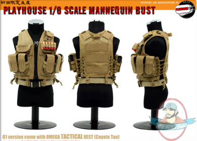 1/6 Scale Mannequin Bust Serie 001 Omega Tact.Set Coyote Tan Playhouse