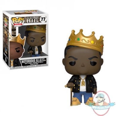 Pop! Rocks Notorious B.I.G. Crown #77 Vinyl Figure by Funko