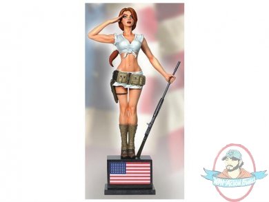 Bar Maid 13 inch Cold-Cast Porcelain Statue by CS Moore Studio