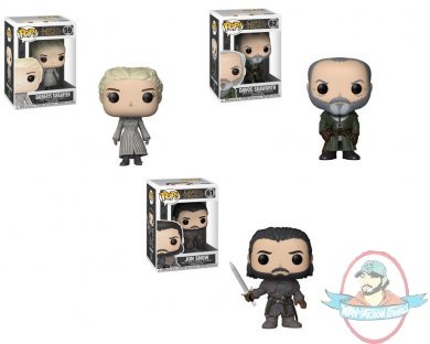 POP! Tv Game of Thrones Series 8 Set of 3 Vinyl Figure Funko