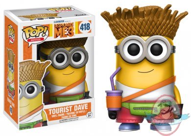 Pop! Disney Movies: Despicable Me 3 Tourist Dave #418 Figure by Funko