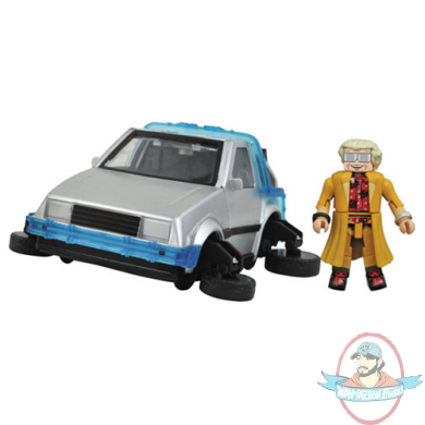 Back to the Future Part II Hovering DeLorean Time Machine Minimates