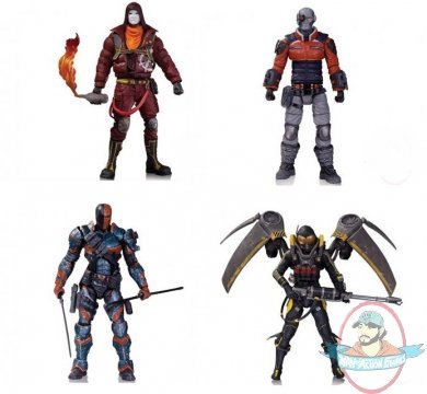 Batman Arkham Origins Series 2 Set of 4 Firefly Deathstroke Deashot Batman Arkham Origins Series 2 Set of 4 Firefly Deathstroke Deashot