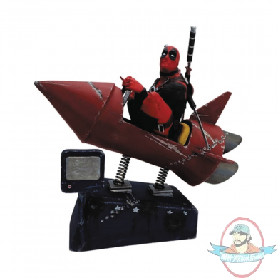 Deadpool Rocket Ride Premium Motion Statue Factory