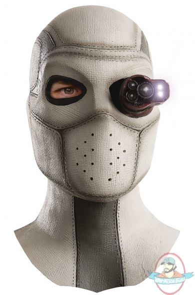 Dc Suicide Squad Deadshot Overhead Latex Mask with Light Rubies Dc Suicide Squad Deadshot Overhead Latex Mask with Light Rubies