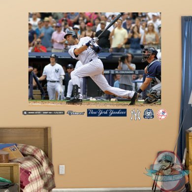 Fathead Derek Jeter 3000th Hit Mural New York Yankees MLB Fathead Derek Jeter 3000th Hit Mural New York Yankees MLB