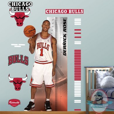 Fathead NBA Derrick Rose (growth chart) Chicago Bulls Fathead NBA Derrick Rose (growth chart) Chicago Bulls