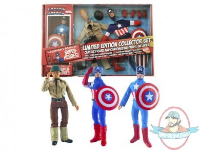 Captain America 8" Retro Figure Set Limited Edition Diamond Select Captain America 8" Retro Figure Set Limited Edition Diamond Select