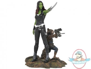 Marvel Gallery Statue Gamora & Rocket Raccoon by Diamond Select