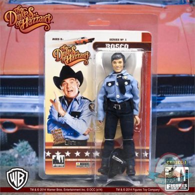 The Dukes of Hazzard Series 1 8" Retro Roscoe P. Coltrane Figures Toy