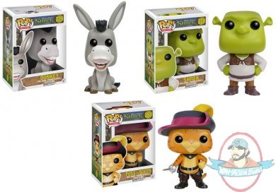 Pop! Movies Shrek Set of 3 Vinyl Figure Funko