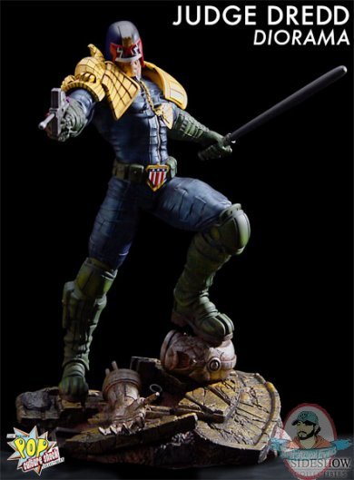 Judge Dredd 2000 AD Diorama by Pop Culture Shock