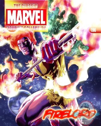 Classic Marvel Figurine Collection Magazine #196 Firelord Eaglemoss