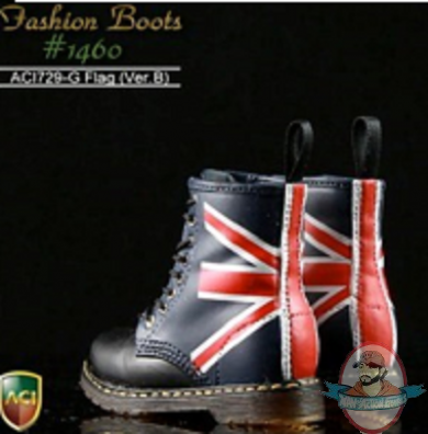 1/6 ACI Toys Fashion Boots British Flag Version B Heel Collar ACI-729G