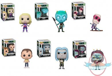 Pop Animation! Rick and Morty Set of 6 Vinyl Figures Funko