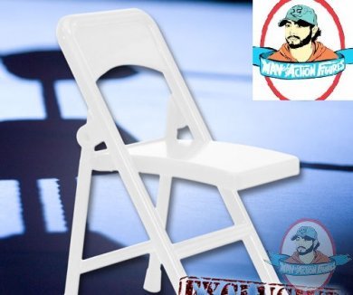White Folding Chair for Figures by Figures Toy Company