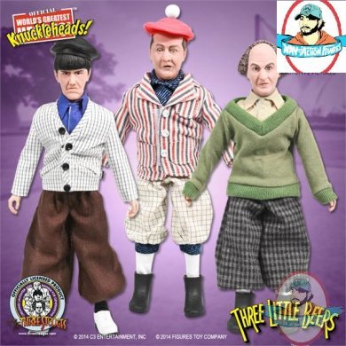 The Three Stooges 8 Inch Figures: Set of all 3 Three Little Beers