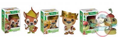 Pop! Disney Robin Hood Set of 3 Vinyl Figures by Funko
