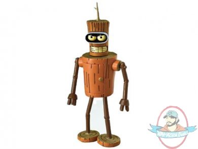 Futurama Series 9 Wooden Bender 6" Toynami New Futurama Series 9 Wooden Bender 6" Toynami New