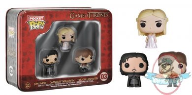 Game of Thrones Pocket Pop! Tins Daenerys John Snow Tyrion Lannister Game of Thrones Pocket Pop! Tins Daenerys John Snow Tyrion Lannister
