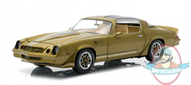 1:18 1981 Camaro Z/28 Gold Stripes Black Hood Stripes Greenlight 12907