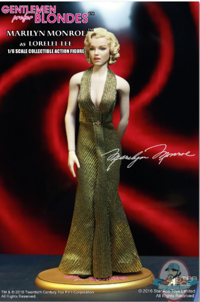 1/6 Marilyn Monroe as “Lorelei Lee” Gold Dress SA0015G Star Ace