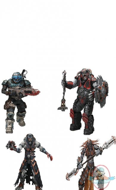 Gears of War Series 6 Set of 4 Figures Neca