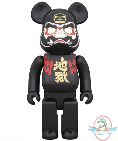 Hell Daruma 100% Bearbrick by Medicom
