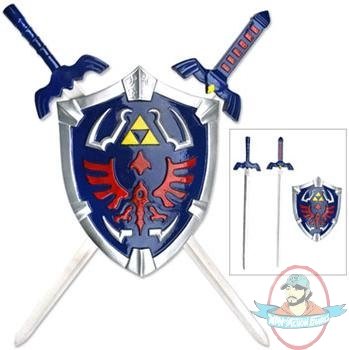 Legend Of Zelda Link Master Shield With 2 Swords by Master Cutlery Legend Of Zelda Link Master Shield With 2 Swords by Master Cutlery