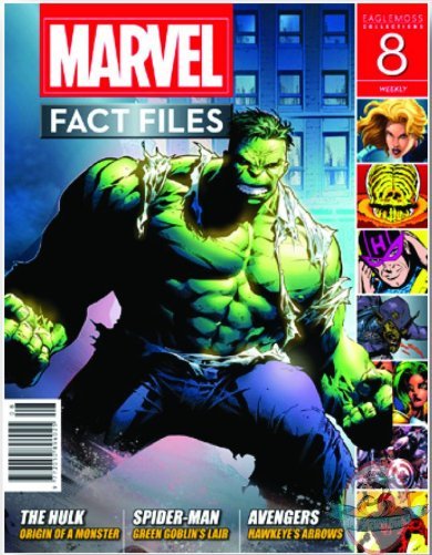 Marvel Fact Files # 8 Hulk Cover Eaglemoss Marvel Fact Files # 8 Hulk Cover Eaglemoss
