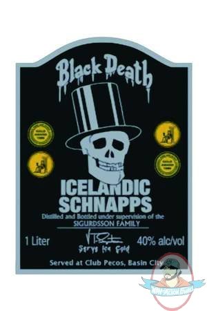 Sin City Tin Sign Black Death Icelandic Schnapps by Dark Horse