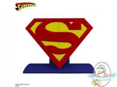 DC Comics Bookends Superman Logo By Icon Heroes DC Comics Bookends Superman Logo By Icon Heroes