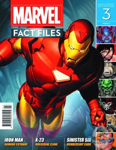 Marvel Fact Files # 3 Iron Man Cover Eaglemoss Marvel Fact Files # 3 Iron Man Cover Eaglemoss