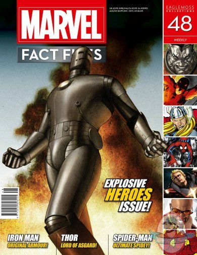 MARVEL FACT FILES #48 CLASSIC IRON MAN COVER EAGLEMOSS MARVEL FACT FILES #48 CLASSIC IRON MAN COVER EAGLEMOSS