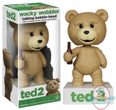 Ted 2 Talking Wacky Wobbler Bobble Head by Funko Ted 2 Talking Wacky Wobbler Bobble Head by Funko
