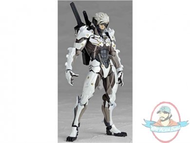 Revoltech #140 Metal Gear Solid EX Raiden White Armor Figure Kaiyodo