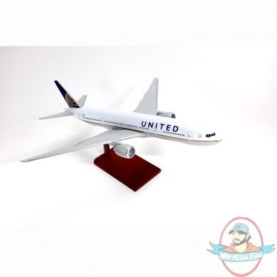 B777-200 Continental/United 1/100 Scale Model KB777CAUTR Toys & Models