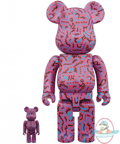 Keith Haring #2 400% & 100% 2 Pack Set Medicom Keith Haring #2 400% & 100% 2 Pack Set Medicom