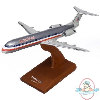 Fokker F-100 American 1/100 Scale Model KF100AATR by Toys & Models