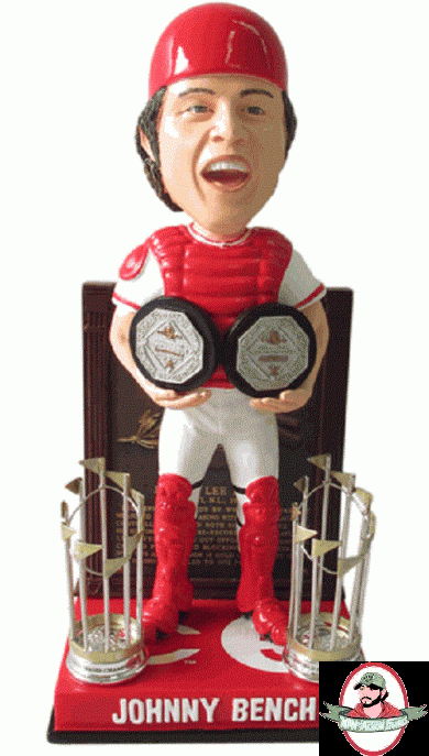 Johnny Bench Cincinnati Reds 2X MVP 2X Champ Trophy Hall of Fame