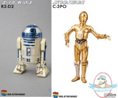 Star Wars Talking Light Up Real Action Heroes Figures Set of 2 Medicom