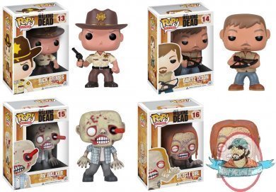 POP! Television Walking Dead Series 1 & 2 Set of 9 Vinyl Figures