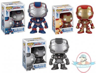 Pop! Marvel Movies Iron Man 3 Set of 3 Vinyl Figure by Funko