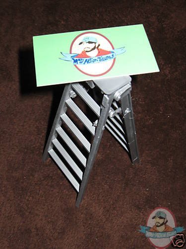 WWE Wrestling Silver Ladder For Figures Jakks New WWE Wrestling Silver Ladder For Figures Jakks New