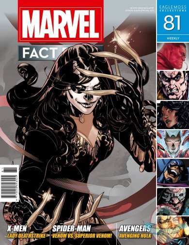 Marvel Fact Files #81 Lady Deathstrike Cover Eaglemoss Marvel Fact Files #81 Lady Deathstrike Cover Eaglemoss
